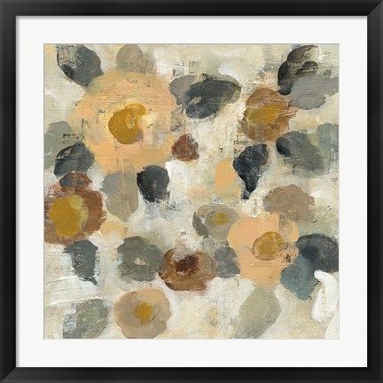 Framed Neutral Floral II Print