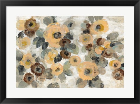 Framed Neutral Floral I Print