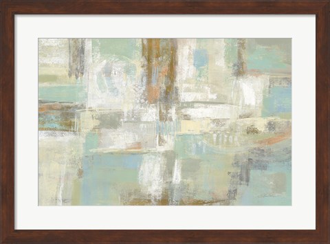 Framed Shades of Celedon Print