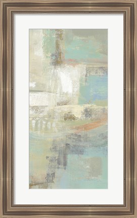 Framed Shades of Celedon III Print