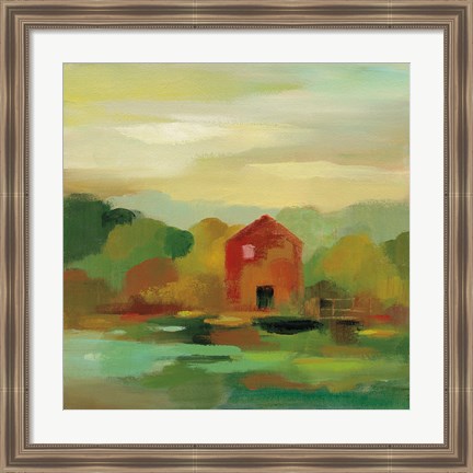 Framed October Farm II v2 Print