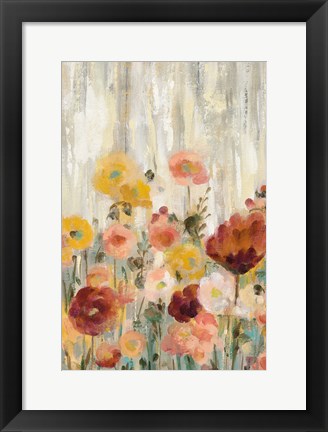 Framed Sprinkled Flowers II Spice Print