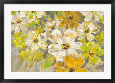 Framed Scattered Spring Petals Print