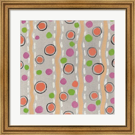 Framed Velvety Florals Element IV Print