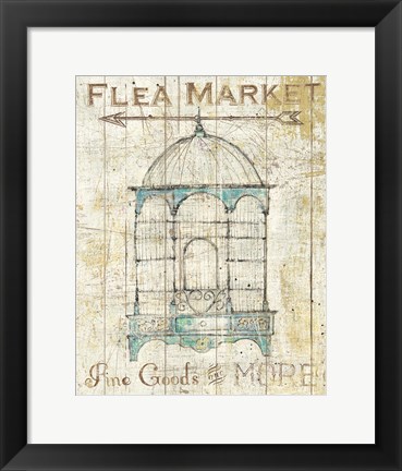 Framed Flea Market Bird Cage II Print