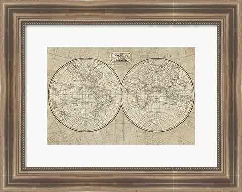 Framed World Map Print