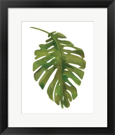 Framed Tropical Palm I Print