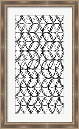 Framed Circles White Square II Print