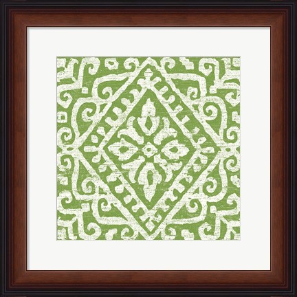 Framed Amadora Blue - Tile V Print