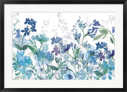 Framed Colors of the Garden Cool Shadows Print