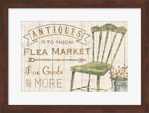 Framed Flea Market Horizontal Print