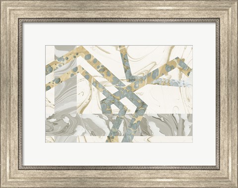 Framed Terrazzo I Crop Print