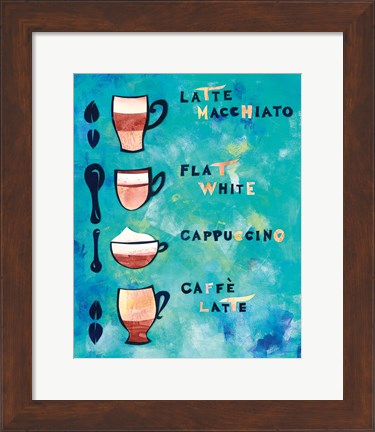 Framed Cafe Collage V Print