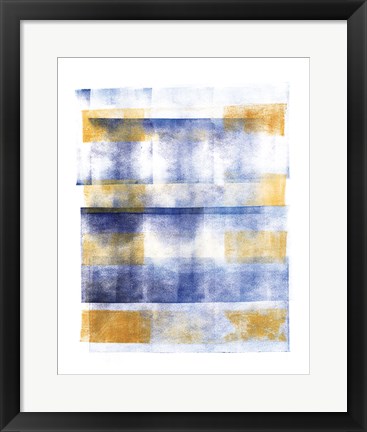 Framed Ocean Blue IV Print