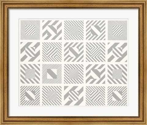 Framed Multi Box Op Art Print