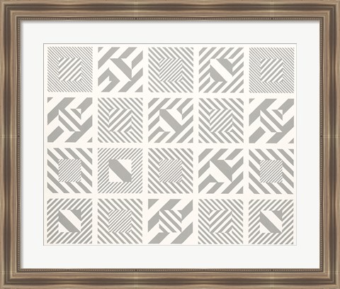 Framed Multi Box Op Art Print