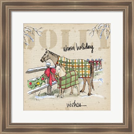 Framed Country Christmas II Print