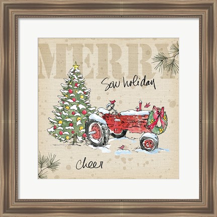 Framed Country Christmas III Print