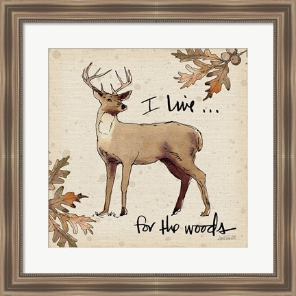 Framed Lodge Life II Print