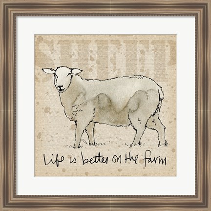 Framed Farm Life IV Print