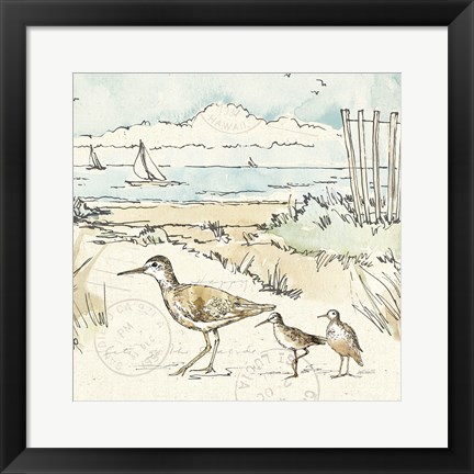 Framed Coastal Breeze XII Print