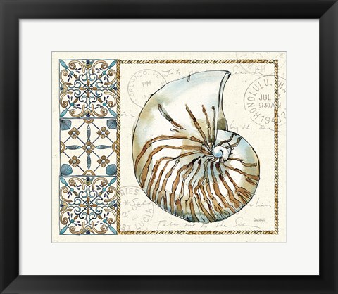 Framed Coastal Breeze I Print