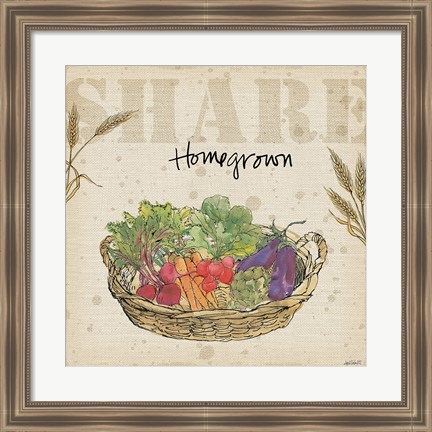 Framed Farmers Feast I Print