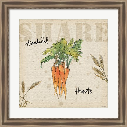 Framed Farmers Feast Harvest V Print