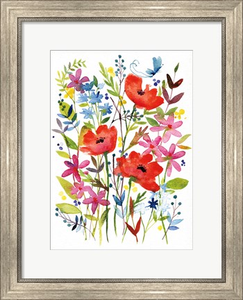 Framed Annes Flowers IV Print