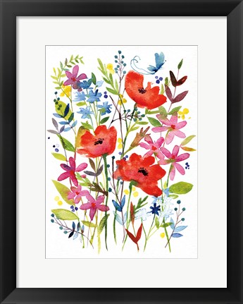 Framed Annes Flowers IV Print