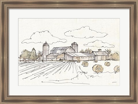 Framed Farm Memories II Print