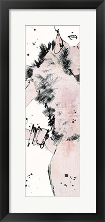 Framed Fashion Strokes VIII Pastel Print