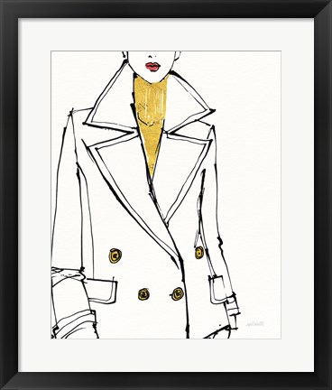 Framed Fashion Strokes I no Splatter Print