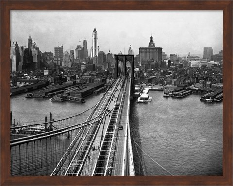 Framed Brooklyn Bridge Print