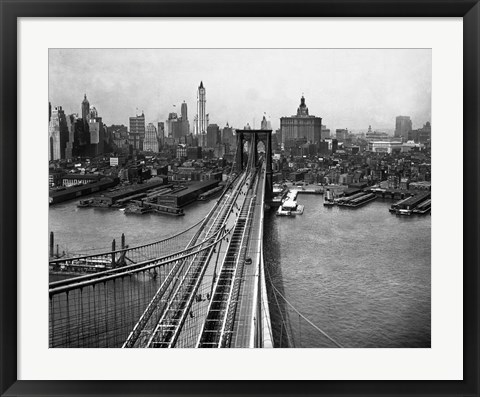 Framed Brooklyn Bridge Print