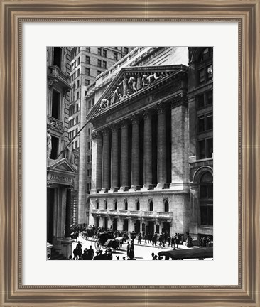 Framed NY Stock Exchange Print