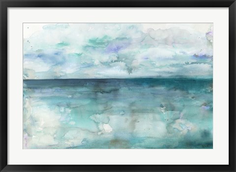 Framed Ocean Blues Landscape Print