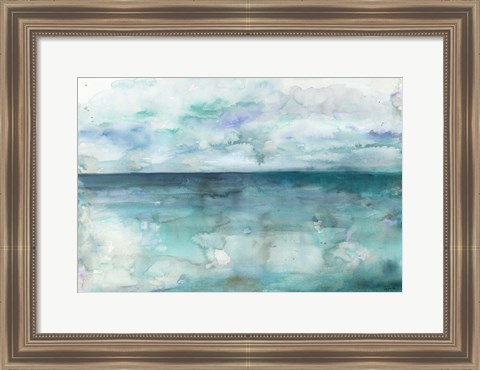 Framed Ocean Blues Landscape Print