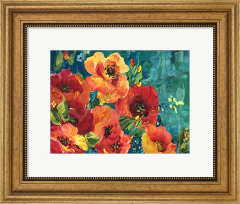 Framed Rainbow Garden Landscape Print