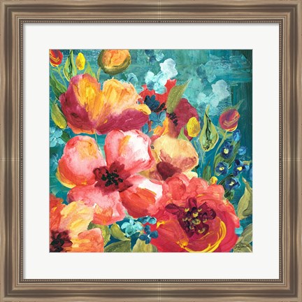 Framed Rainbow Garden Print