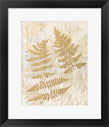 Framed Golden Fern II Print