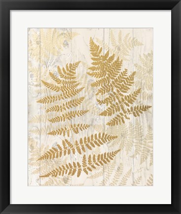 Framed Golden Fern II Print