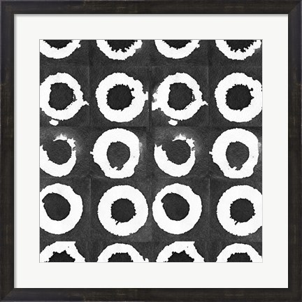 Framed Watermark Black and White I Print