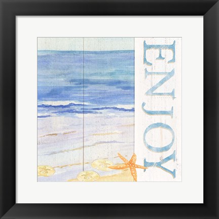 Framed Savor the Sea II Print