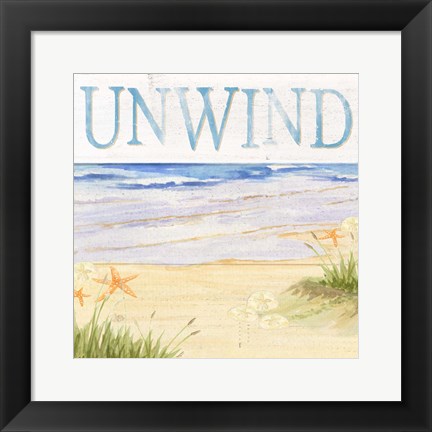 Framed Savor the Sea IV Print