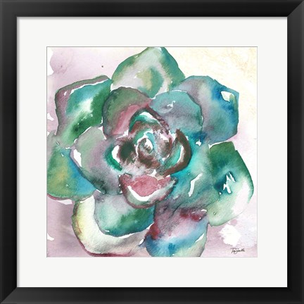 Framed Succulent Watercolor IV Print