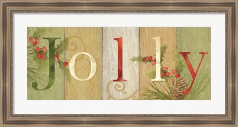 Framed Jolly Rustic Sign III Print