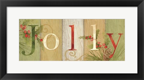 Framed Jolly Rustic Sign III Print