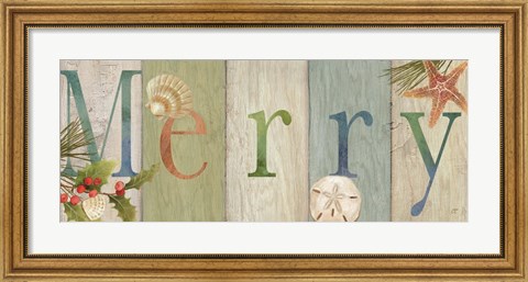 Framed Be Merry Sign Print