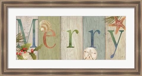 Framed Be Merry Sign Print